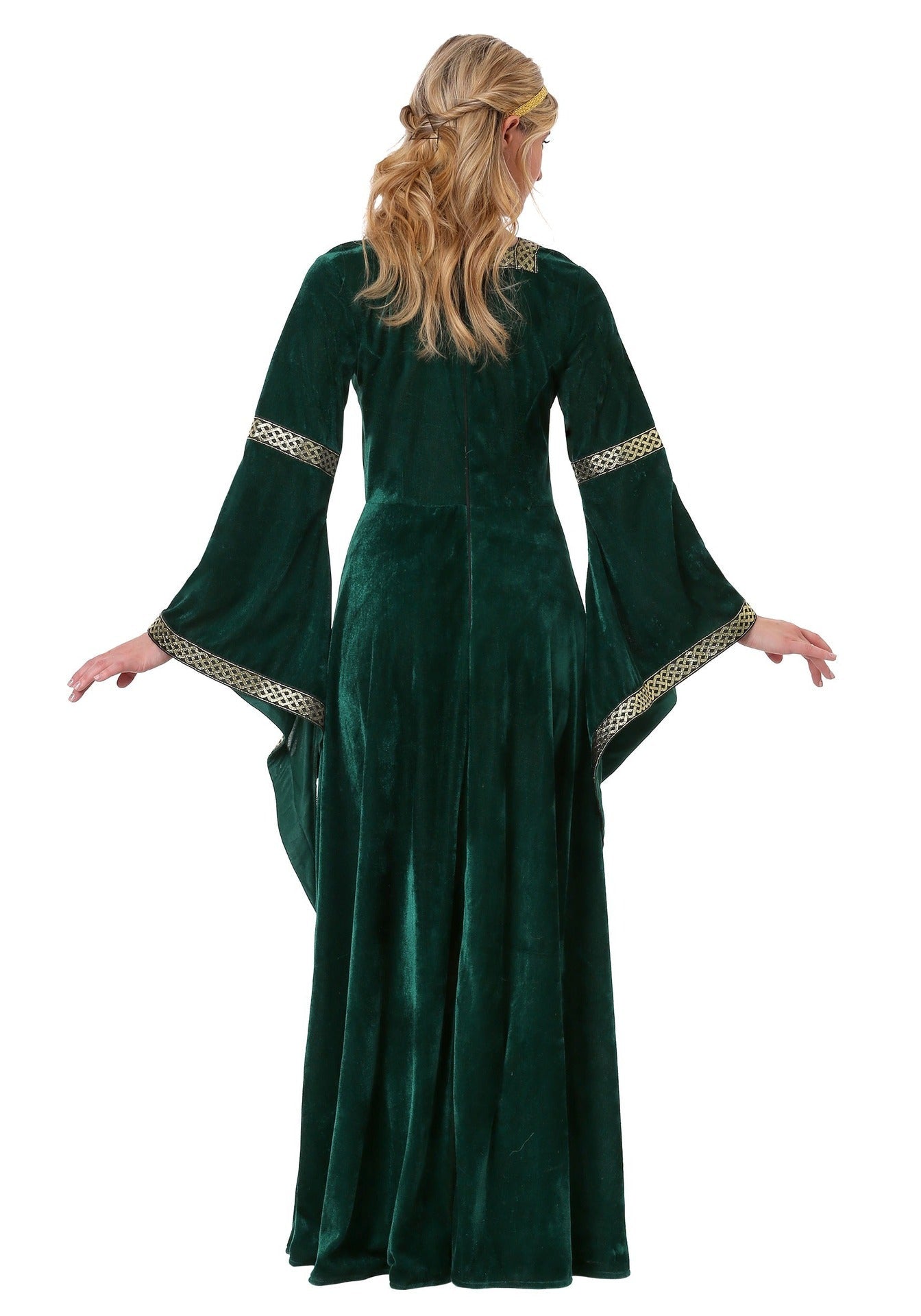 Damen Halloween Kostümkleid – Traditionell Königliches Maxi Kleid