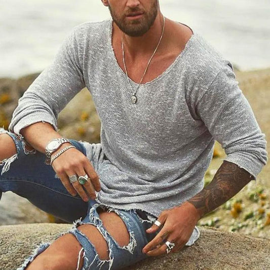 Daniel | Lockeres Langarmshirt für den Sommer | Leicht, bequem & stilvoll