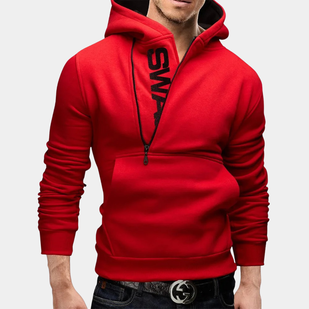 Eleganter Herren-Hoodie Mit Reißverschluss Für Stilbewusste