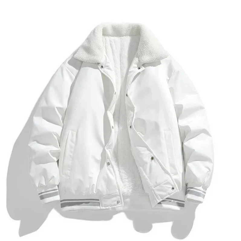 Robuste Herren Winterjacke mit warmem Sherpa-Kragen