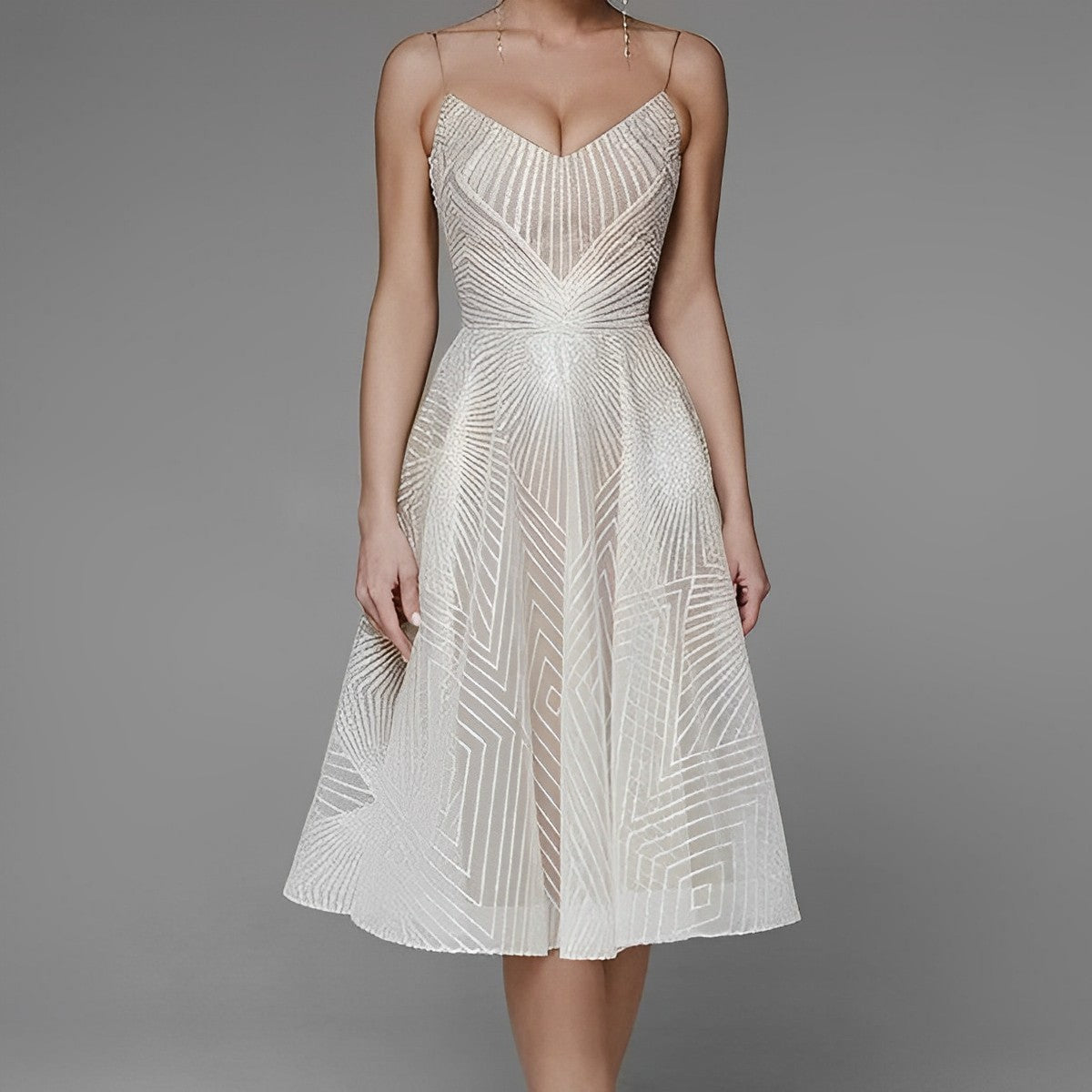 Symmetry Line | Elegantes Abendkleid für Damen | Zeitlos, luxuriös & figurschmeichelnd