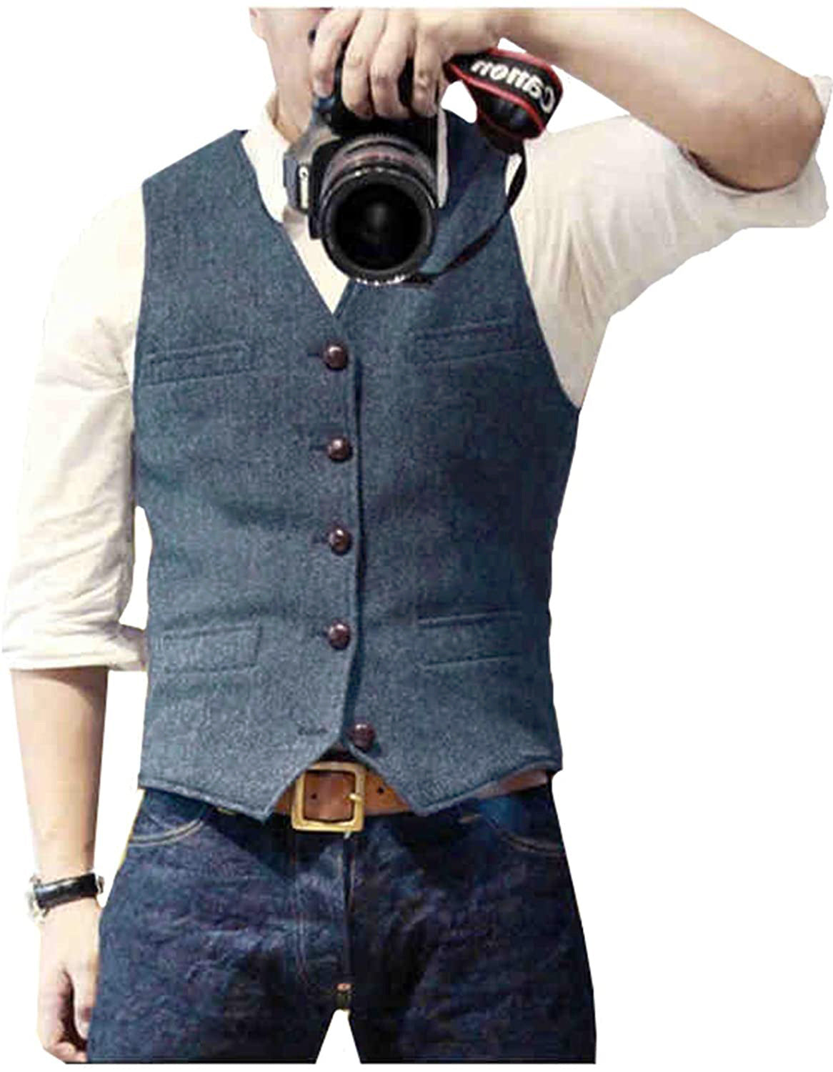 Tom | Vielseitige Herren-Weste mit klassischem Schnitt und Knopfleiste