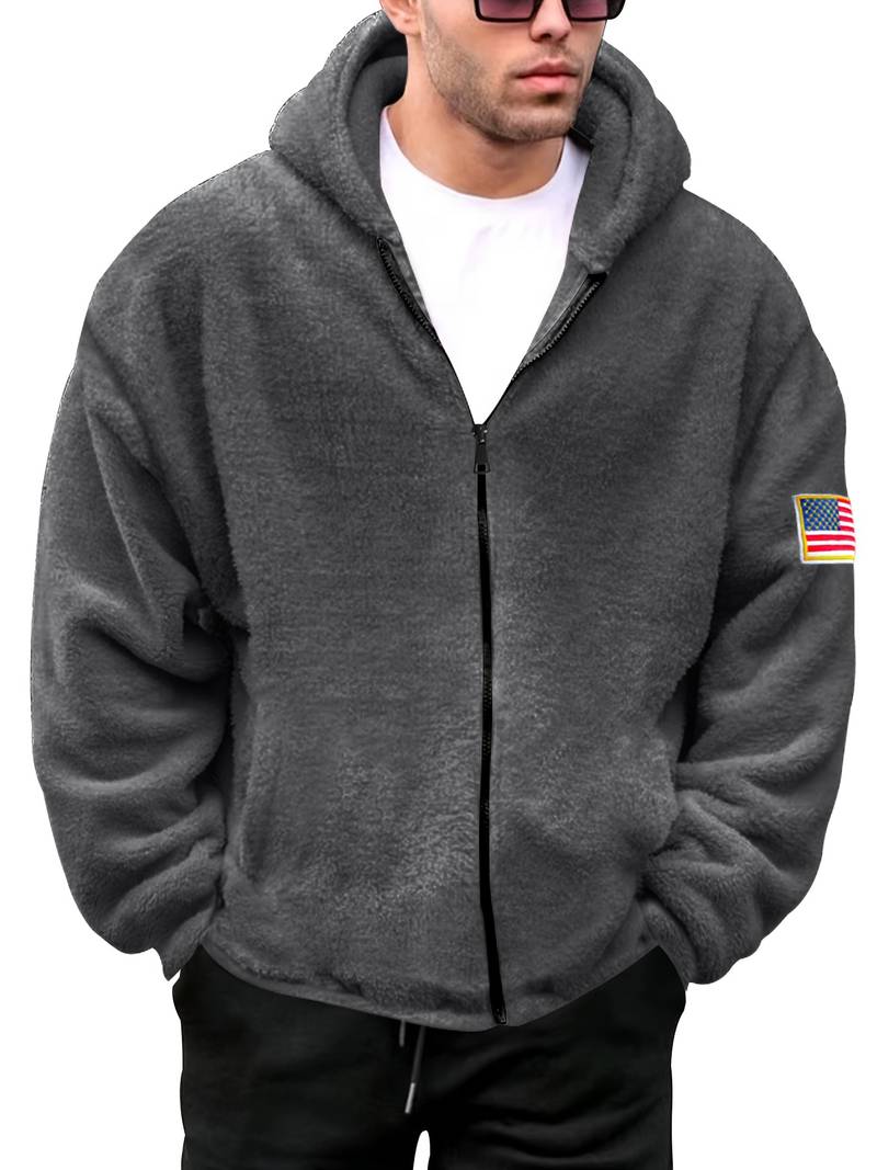 Edward – gemütliche zipup-usa-jacke für herren