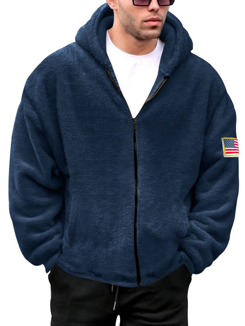 Edward – gemütliche zipup-usa-jacke für herren