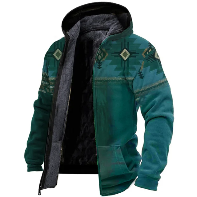 Susanna - warme vintage-fleece-herrenjacke