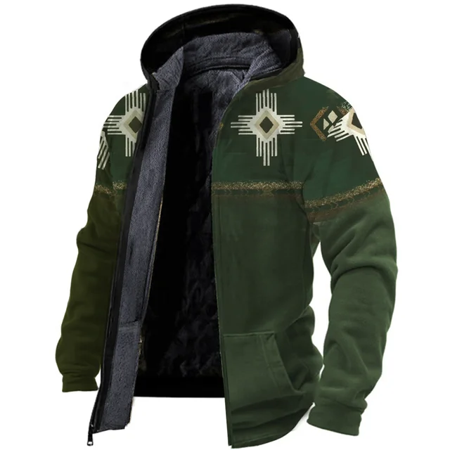 Susanna - warme vintage-fleece-herrenjacke