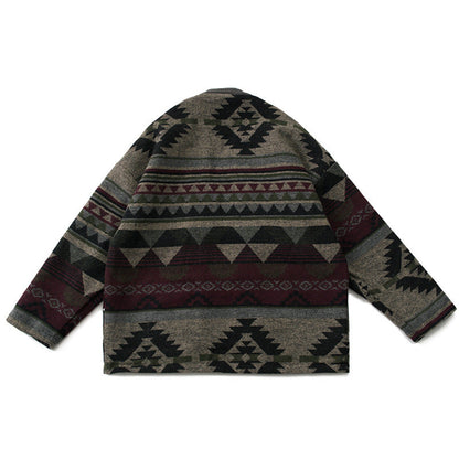 Retro Ethno-Stil Herren Steppjacke aus Baumwolle