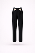 Rose Accent Tailored Trousers