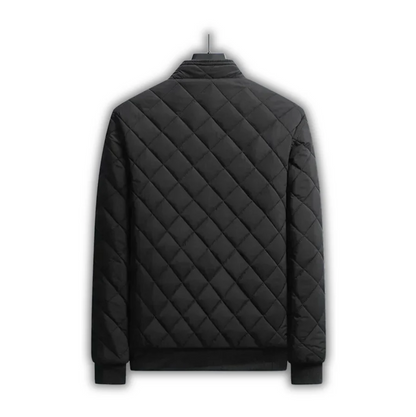 Wattierte herrenjacke mit fleecefutter