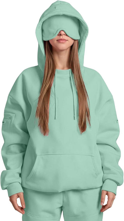 Women's Fashion Solid Color Hooded Top