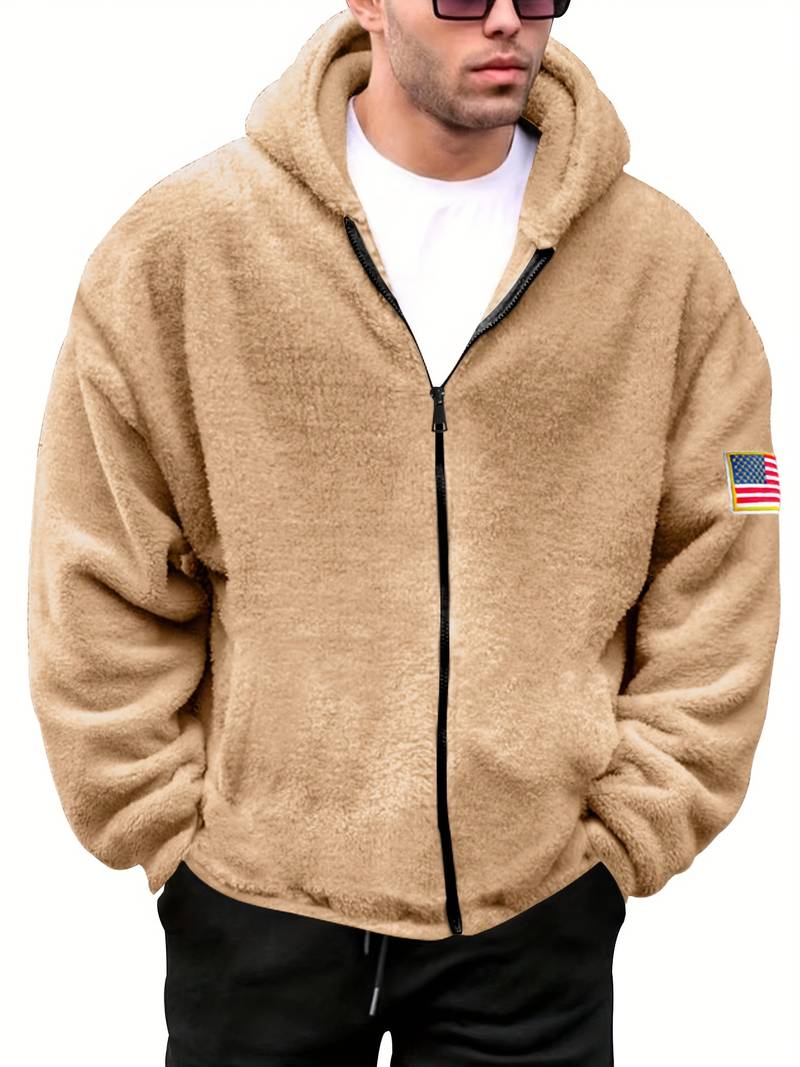 Edward – gemütliche zipup-usa-jacke für herren