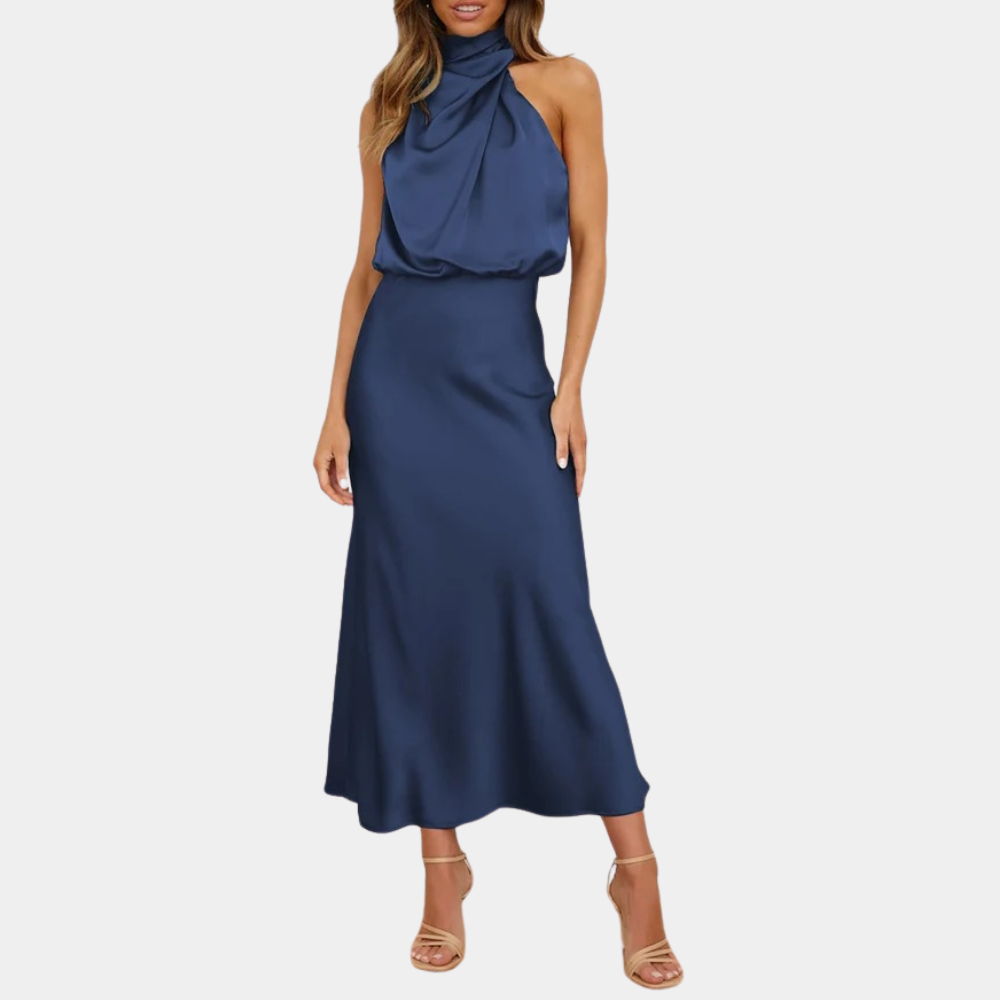 Amara | Damen-Sommerkleid mit klassischem Rundhalsausschnitt – leicht, bequem und stilvoll