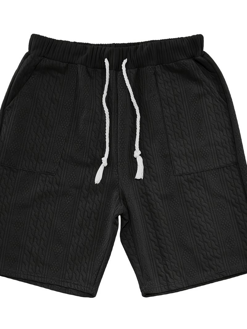 Andrew | Bequemes Strickset mit V-Ausschnitt und passenden Shorts für Herren | Stilvoll, komfortabel & vielseitig