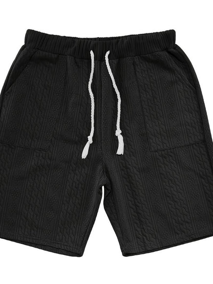 Andrew | Bequemes Strickset mit V-Ausschnitt und passenden Shorts für Herren | Stilvoll, komfortabel & vielseitig