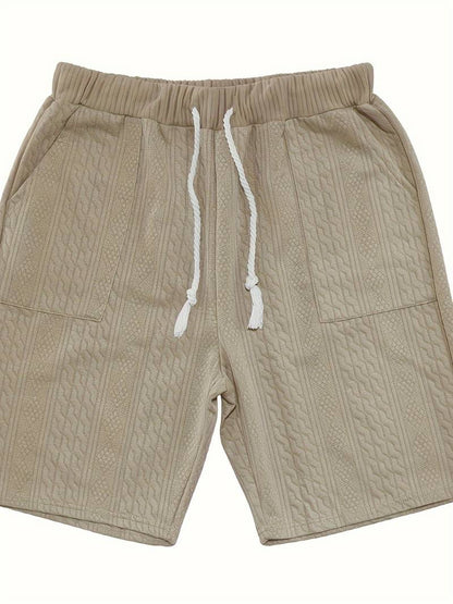 Andrew | Bequemes Strickset mit V-Ausschnitt und passenden Shorts für Herren | Stilvoll, komfortabel & vielseitig