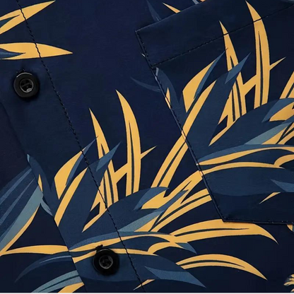 Ben | Zweiteiliges Herren-Set mit Kurzarmhemd und Shorts aus atmungsaktiver Baumwolle