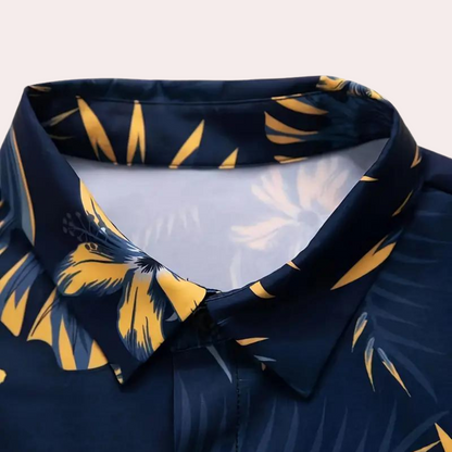 Ben | Zweiteiliges Herren-Set mit Kurzarmhemd und Shorts aus atmungsaktiver Baumwolle