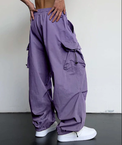 Bequeme Cargohose mit Kordelzug und weitem Schnitt für Herren – Modische Freizeitkleidung