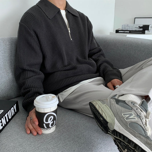 Bequemer Reißverschluss-Pullover für stilvolle Alltagslooks