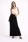 Womens Y2K High Waist Maxi Skirt