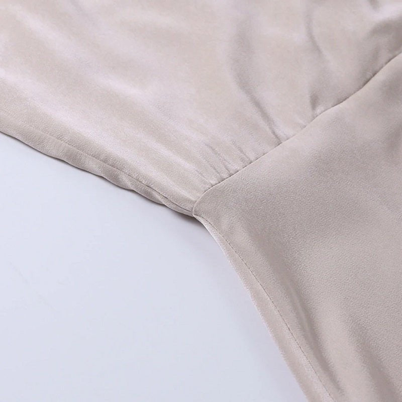 Callie | Elegantes langes Damenkleid mit V-Ausschnitt | Figurbetont, stilvoll & vielseitig