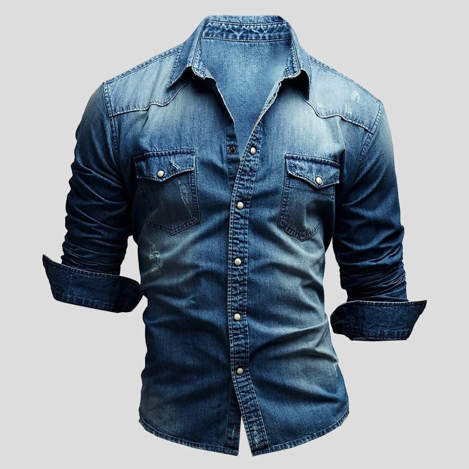 Cedric | Herren-Denim-Hemd | Stilvoll, robust & bequem
