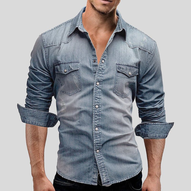 Cedric | Herren-Denim-Hemd | Stilvoll, robust & bequem