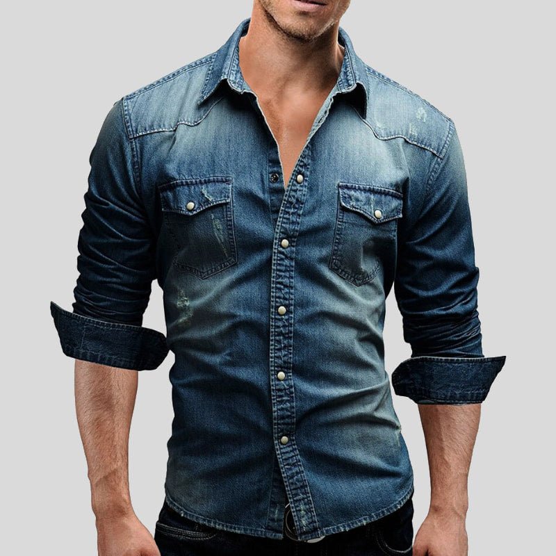 Cedric | Herren-Denim-Hemd | Stilvoll, robust & bequem