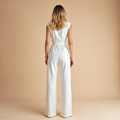 Chantal | Eleganter ärmelloser Damen-Jumpsuit | Zeitlos, bequem & vielseitig