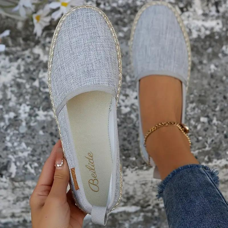 Clara | Flache Espadrilles aus Segeltuch für Damen | Leicht, atmungsaktiv & stilvoll