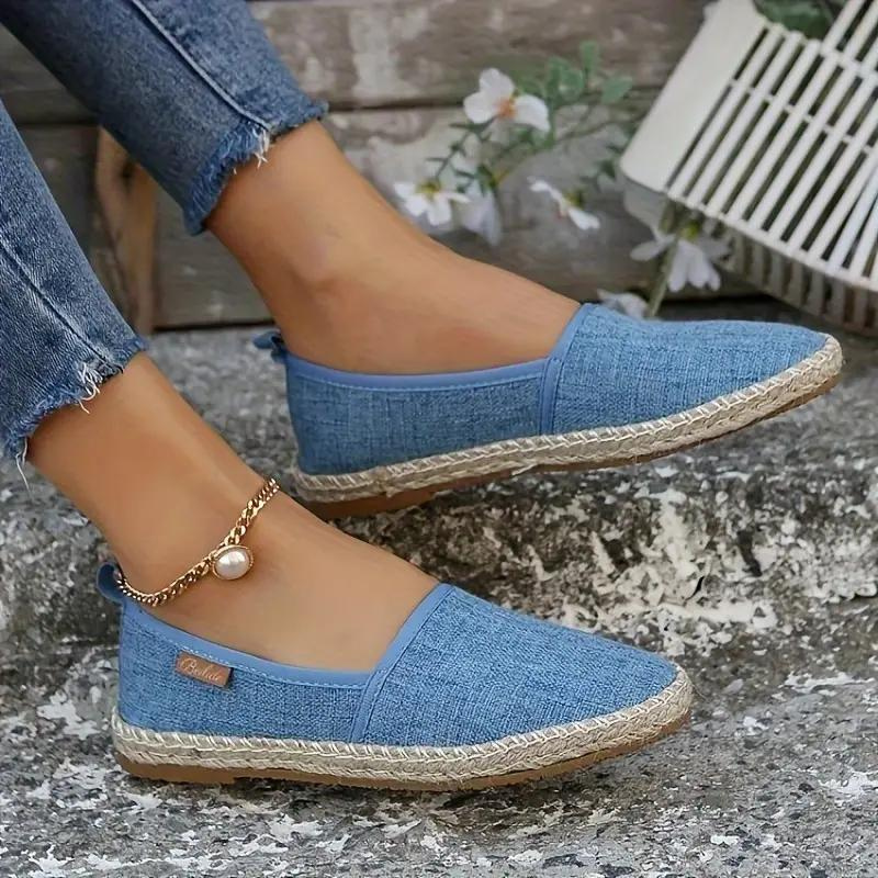 Clara | Flache Espadrilles aus Segeltuch für Damen | Leicht, atmungsaktiv & stilvoll
