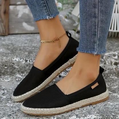 Clara | Flache Espadrilles aus Segeltuch für Damen | Leicht, atmungsaktiv & stilvoll