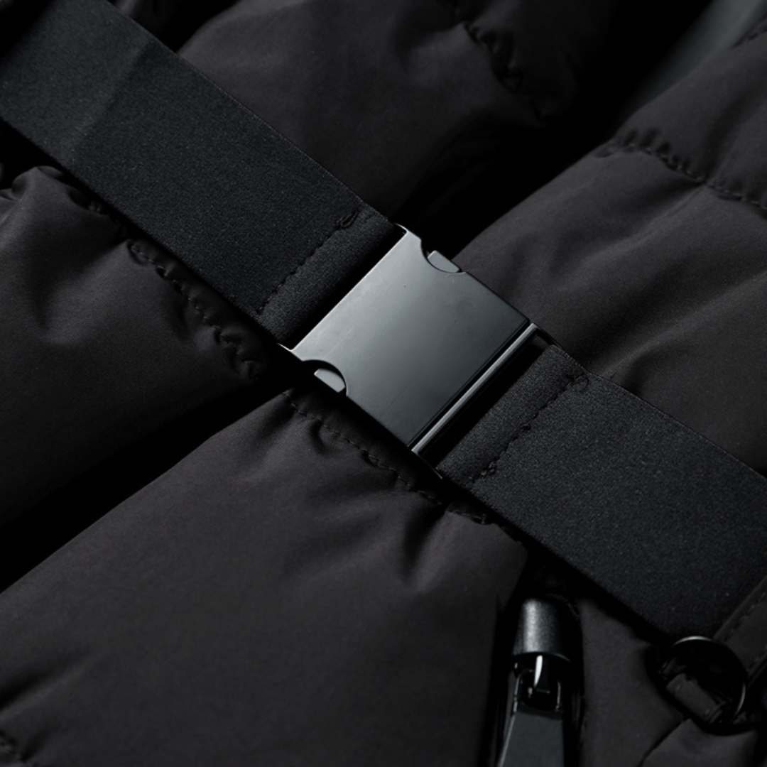 Damen Daunen Steppjacke mit Gürtel – Taillierte Winterjacke