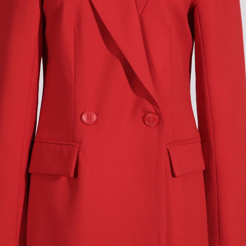 Damen Mantel Doppelreihig – Langer Wintermantel im klassischen Design
