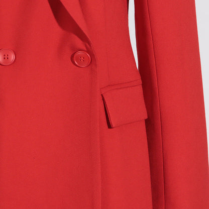 Damen Mantel Doppelreihig – Langer Wintermantel im klassischen Design