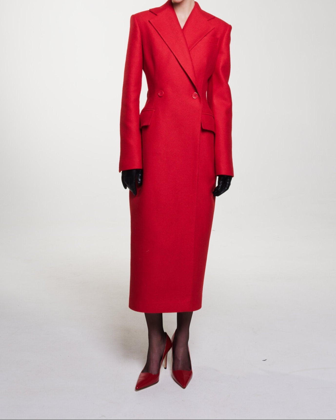 Damen Mantel Doppelreihig – Langer Wintermantel im klassischen Design