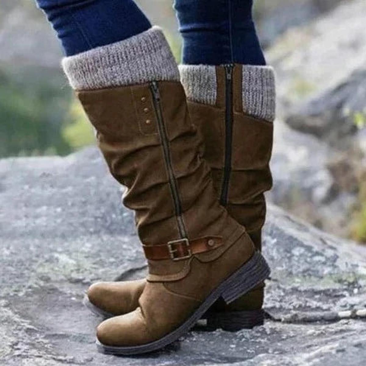 Damen Orthopädische Stiefel – Rutschfeste Gummisohlen & Komfort