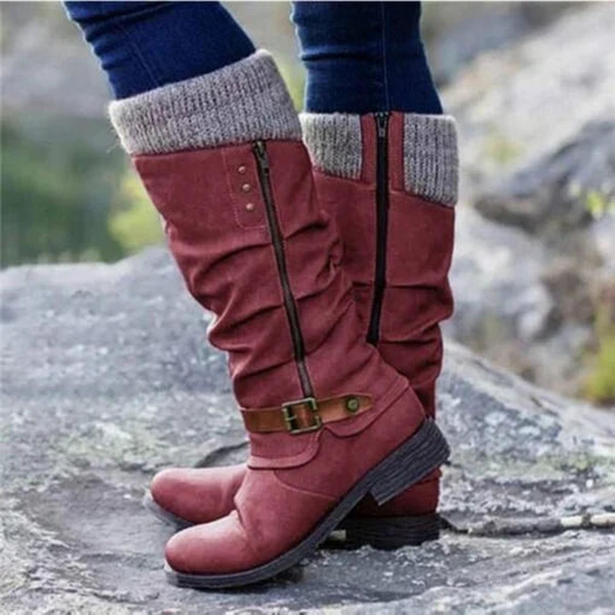 Damen Orthopädische Stiefel – Rutschfeste Gummisohlen & Komfort