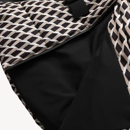 Damen Pufferjacke mit Gürtel – Warme Steppjacke für Winter