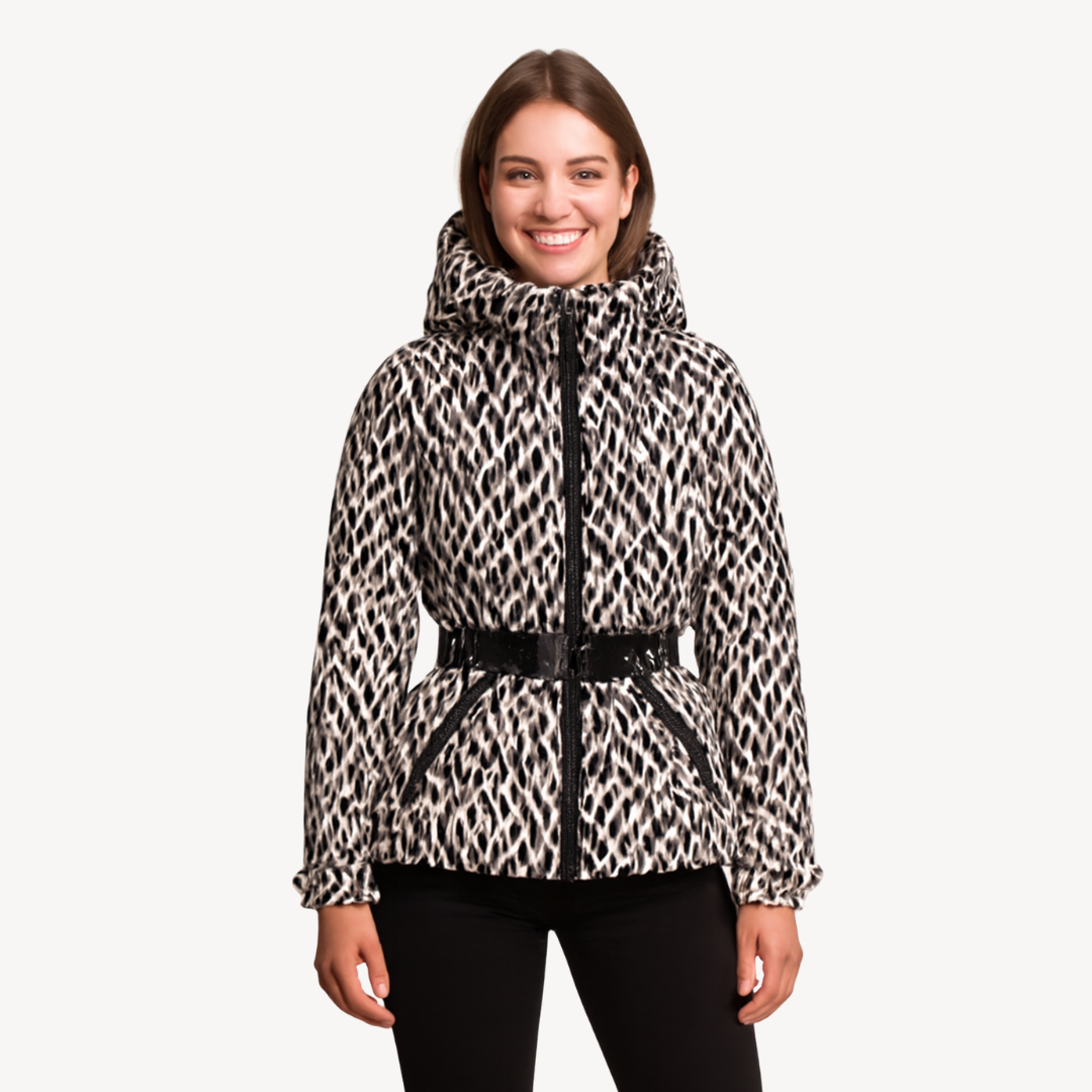 Damen Pufferjacke mit Gürtel – Warme Steppjacke für Winter