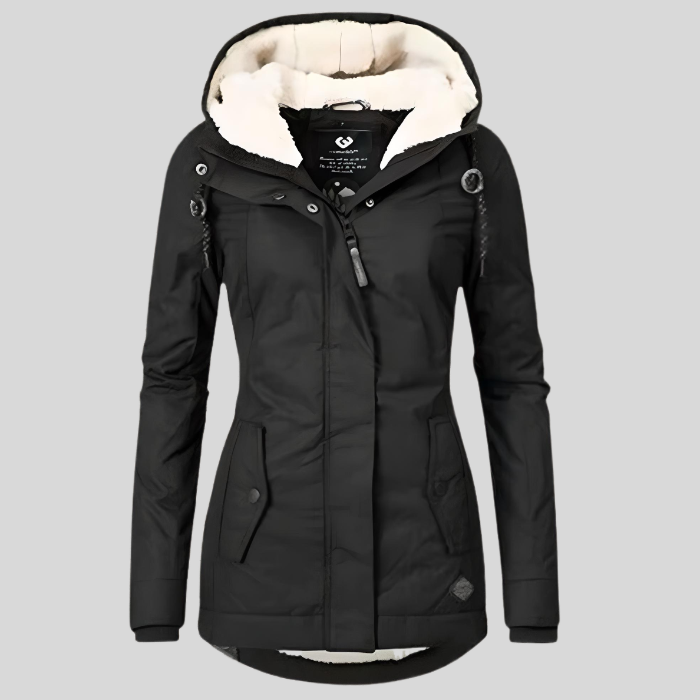 Damen Regenjacke mit Kapuze – Wasserdicht & Verlängertem Saum