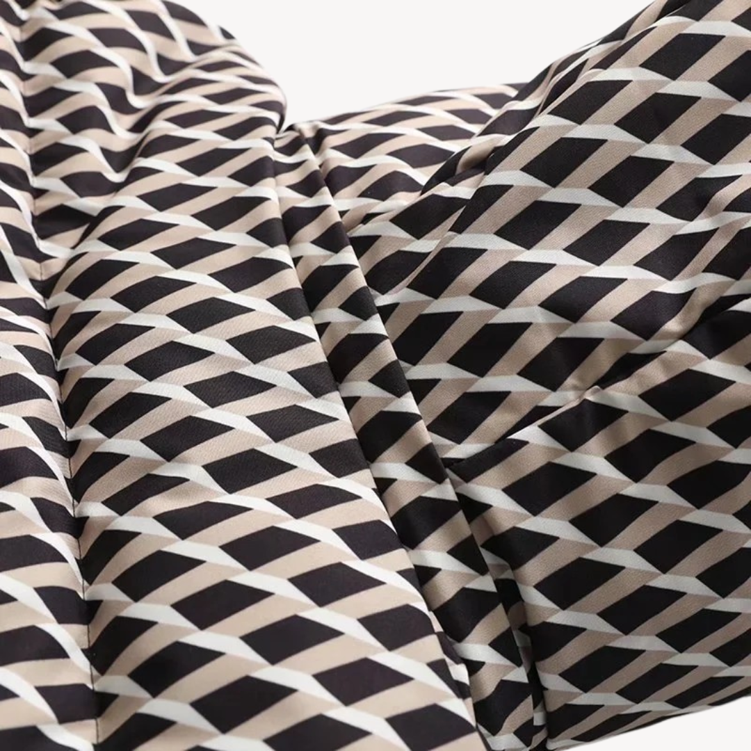 Damen Steppjacke mit Gürtel – Taillierte Winterjacke