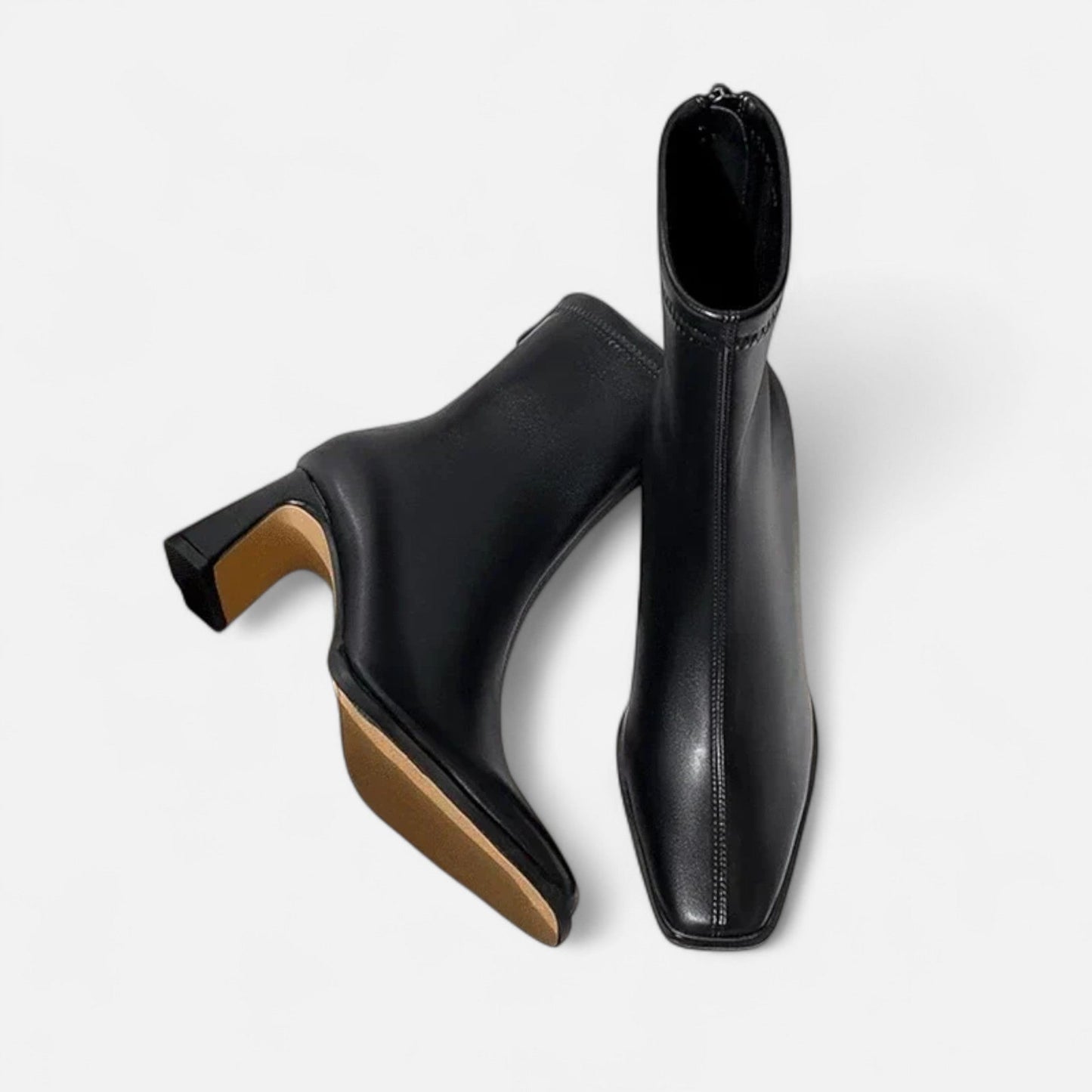 Damen Stiefeletten – Vintage-Stil mit Quadratischer Spitze