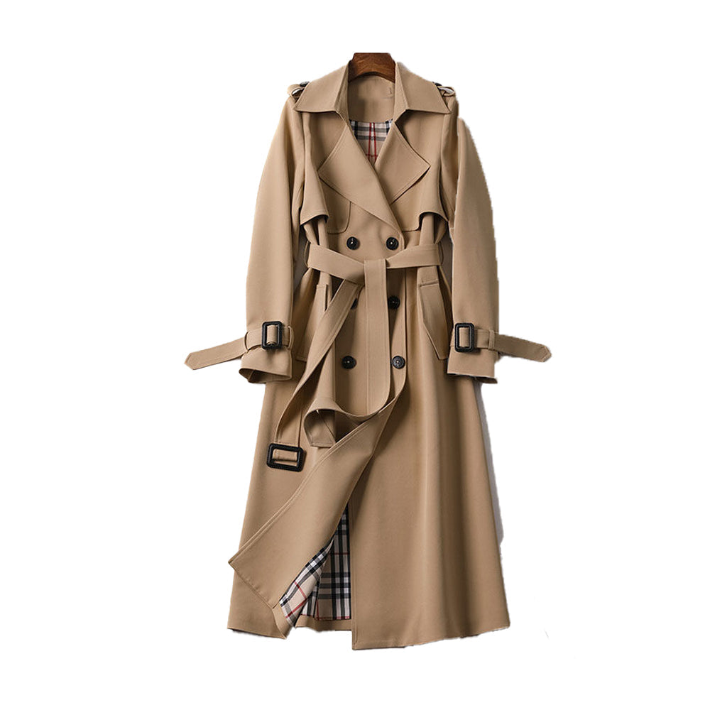 Damen Trenchcoat Doppelreihig – Klassischer Übergangsmantel Elegant