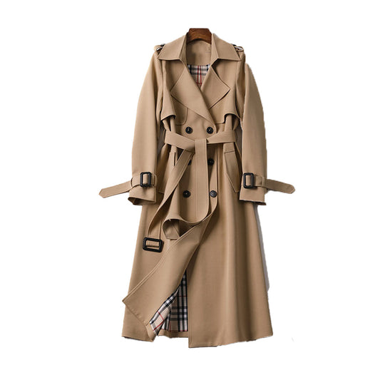 Damen Trenchcoat Doppelreihig – Klassischer Übergangsmantel Elegant
