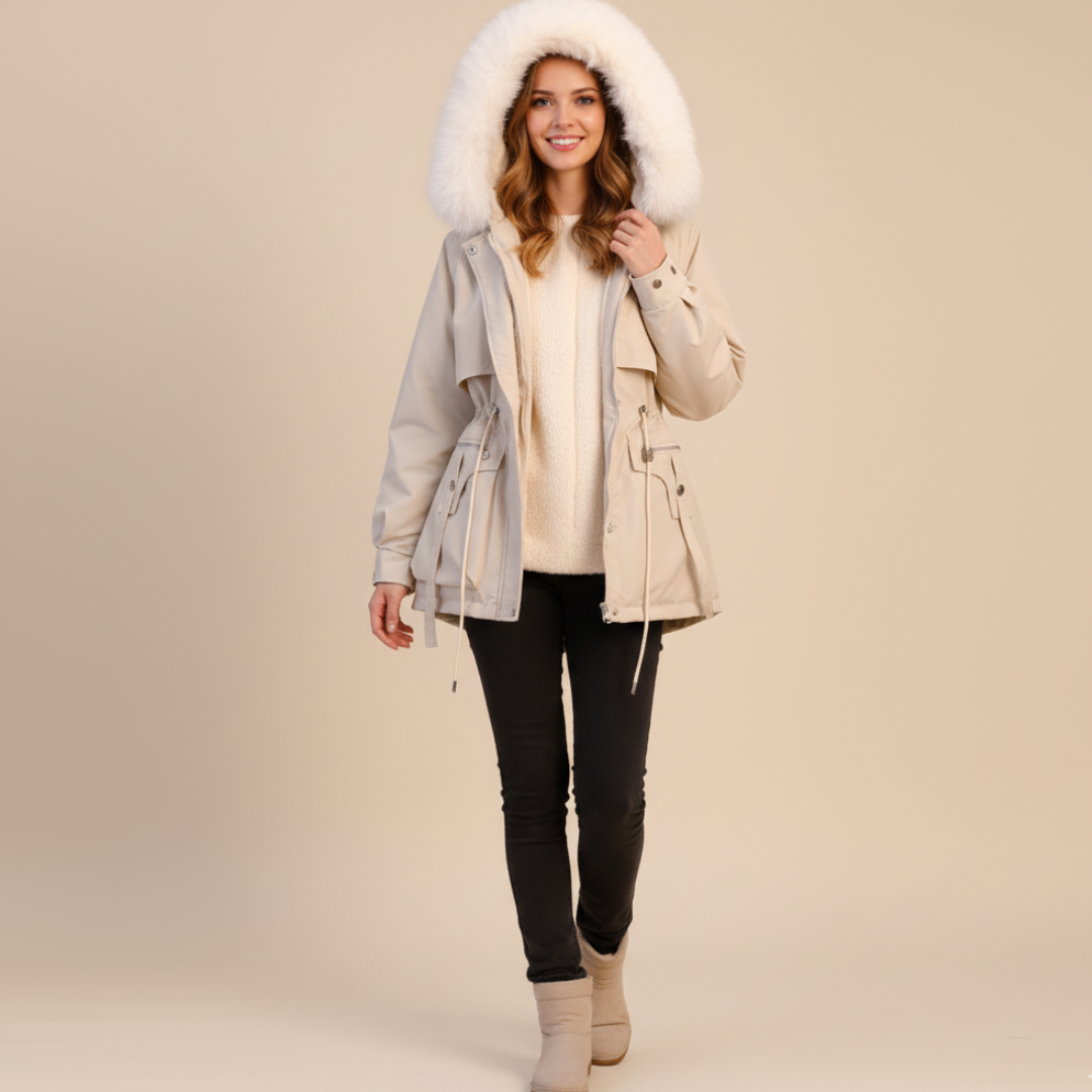 Damen Winterparka mit Kapuze – Warm & Funktional