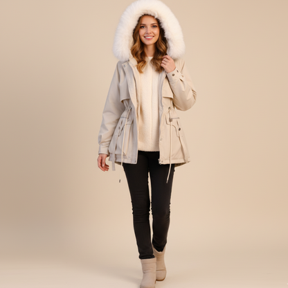 Damen Winterparka mit Kapuze – Warm & Funktional