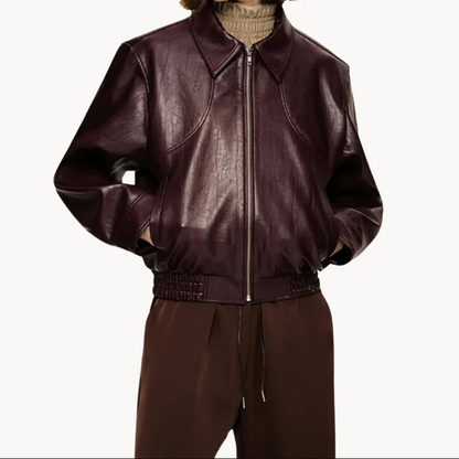 Elegante burgunderrote Damenjacke für zeitlosen Stil