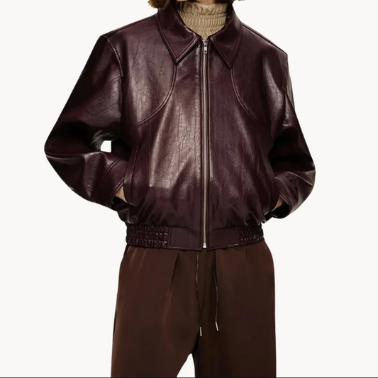 Elegante burgunderrote Damenjacke für zeitlosen Stil