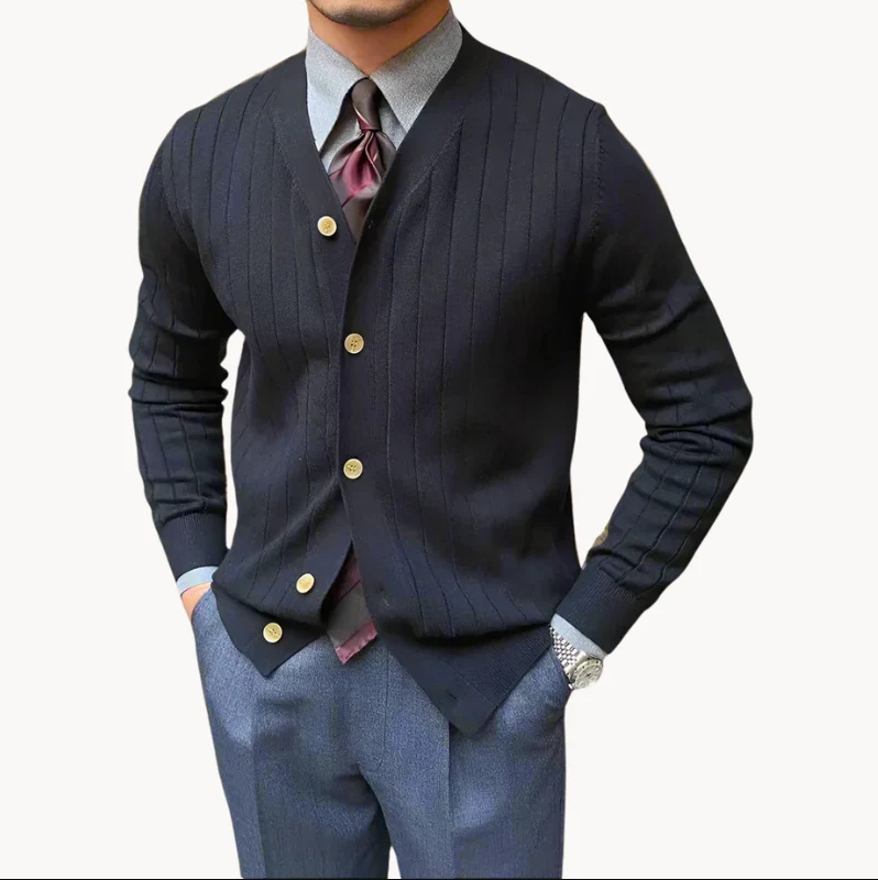 Elegante Herrenweste mit modernem Streifendesign